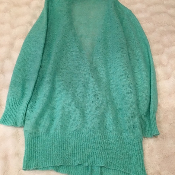 J. Crew Aqua mohair cardigan - Picture 5 of 6